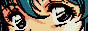 a 1980s or 1990s style anime girl blinking