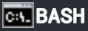 an icon of a small terminal window and big text that says BASH all caps