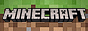 minecraft logo with the grass block texture as the background